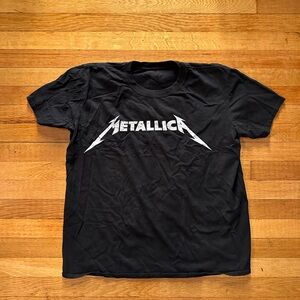 METALLICA SHIRT (Classic Logo) Tee T Shirt Size Large Ride The Lightening